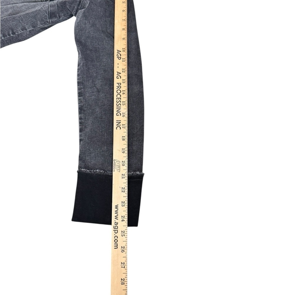 KUT from the Kloth Belle Jacket Medium Gray Denim Snap Front Cropped Chic S5 - Picture 8 of 10